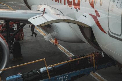 Φόρτωση των αποσκευών επιβατών σε αεροπλάνο
