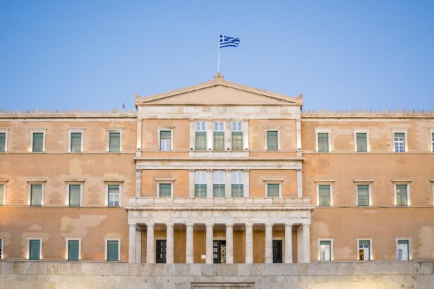 Το κτίριο του ελληνικού κοινοβουλίου στο Σύνταγμα