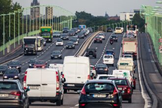 Αυτοκινητόδρομος με έντονη κίνηση στη Γερμανία