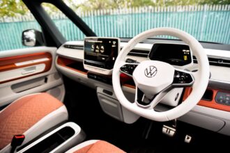 Το εσωτερικό του ηλεκτρικού βαν Volkswagen ID. Buzz