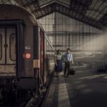 Historic station hall in Augsburg near Rotes Tor, preserved since 19th century