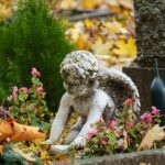 Funeral urn placed near the Rhine river in Rhineland-Palatinate for symbolic scattering of ashes