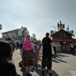 Security staff outside a busy beer tent at Oktoberfest in Munich