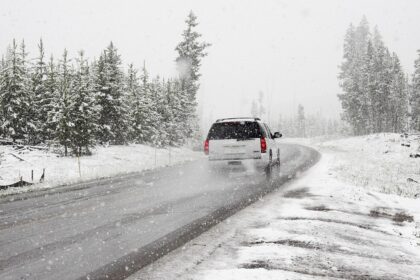 Snowfall covering an Alpine pass as Germany braces for frost in early October