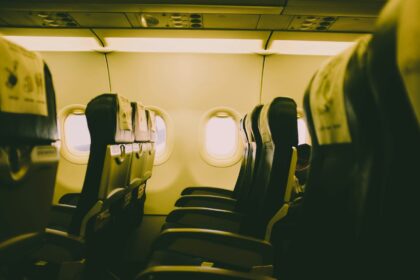 Airplane cabin, illustrating new recline fee policy