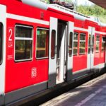 Regional train at Munich station with timetable changes announced