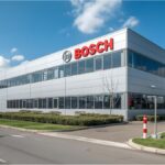 Bosch workers on a car parts assembly line in southern Germany