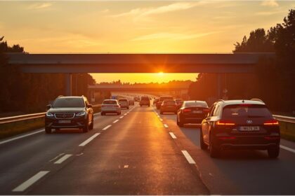 Driving student training on a digital simulator in Germany