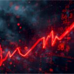 Apartment blocks in Germany on a cold winter day with heating smoke visible