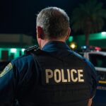 Police vehicle parked near a residential home in Herdecke during investigation