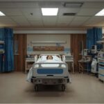 Front view of Park-Klinik Weißensee hospital building in Berlin