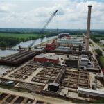 Construction work at former Gundremmingen power plant in Bavaria