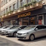 Starcar rental vehicles outside Hamburg office after insolvency announcement