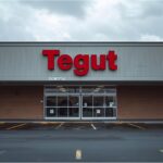 Closed Tegut supermarket branch in southern Germany