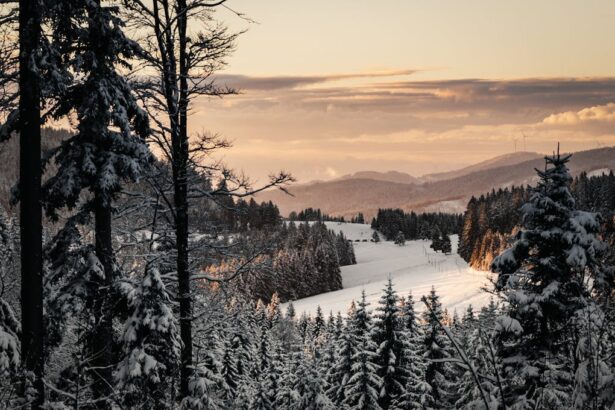 Snowy and icy road conditions in a German mountain region during early winter.