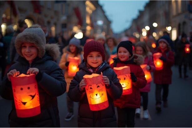 Children with glowing lanterns celebrate St. Martin’s Day during Munich’s 2025 parades
