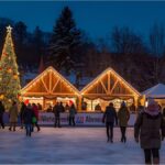 Families enjoy the early-opening Winterworld Christmas market in Munich